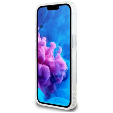 Karl Lagerfeld IML Metal Choupette Head MagSafe iPhone 16e Hülle - Weiß