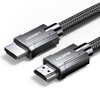 Ugreen kabel przewód HDMI 2.1 8K 60 Hz / 4K 120 Hz 3D 48 Gbps HDR VRR QMS ALLM eARC QFT 2 m szary (HD135 70321)