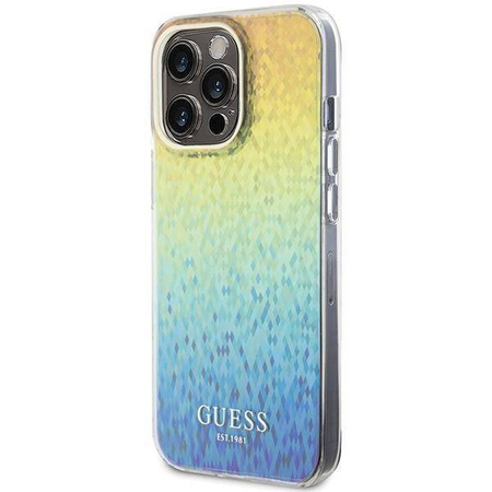 Etui Guess IML Faceted Mirror Disco Iridescent na iPhone 15 Pro Max - wielokolorowe