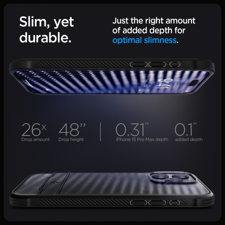SPIGEN RUGGED ARMOR MAG MAGSAFE IPHONE 15 PRO MAX MATTE BLACK