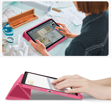TECH-PROTECT SC PEN CANVAS IPAD 10.9” 10 / 2022 / 11” 11 / 2025 MAGENTA BLOOM