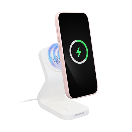 Futerał LEATHER MAG COVER kompatybilny z MagSafe do SAMSUNG S25 PLUS różowy