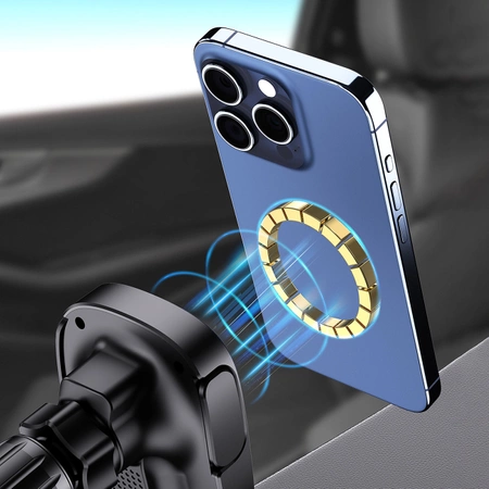 Dudao FW11 car phone holder with 15W inductive charger for air vent / cockpit - black