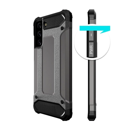 Hybrid Armor robuste TPU/PC Panzer Handyhülle Hard Case für Samsung Galaxy S22+ (S22 Plus) schwarz