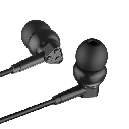 XO słuchawki przewodowe EP33 jack 3,5mm dokanałowe czarne