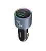 Joyroom JR-CCN07 car charger 120W 2xUSB-C USB-A + USB-C cable 100W - dark gray
