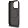 Oryginalne Etui IPHONE 16 PRO Guess 4G Circle Classic Logo MagSafe brązowe