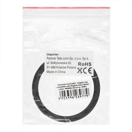 Blaszki uniwersalne / ring / magnesy magnetyczne kompatybilny z MagSafe czarne