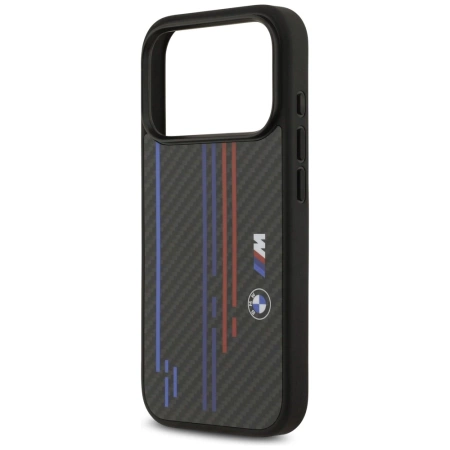 BMW M Kevlar Lines &amp; Logo MagSafe Case for iPhone 17 Pro - Black