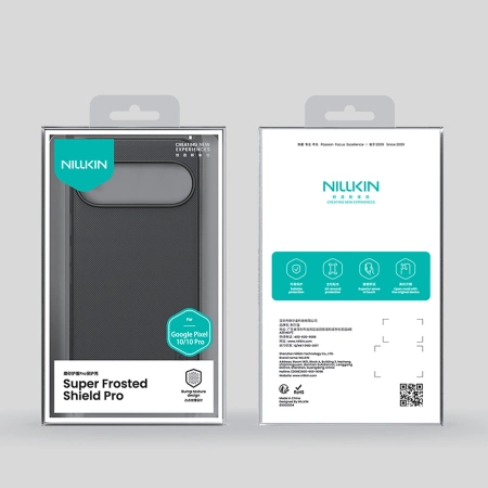 Nillkin Super Frosted Shield Pro Hülle für Google Pixel 10/10 Pro – Schwarz