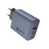 Forcell F-Energy Ładowarka Sieciowa GaN - 65W z portami: 2x USB C i USB A z ładowaniem PD i QC 4.0