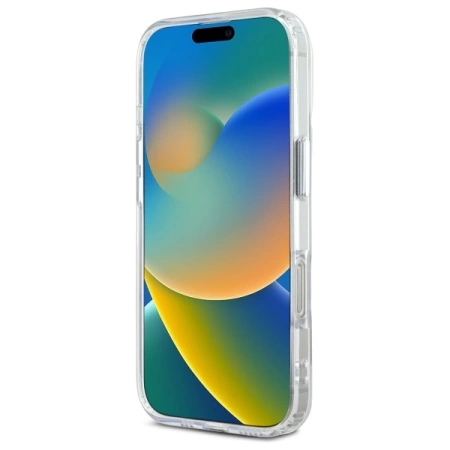 Karl Lagerfeld IML Metal Karl&amp;Choupette Head MagSafe Case for iPhone 16 Pro Max - White