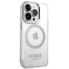 Guess Metal Outline MagSafe - Etui iPhone 14 Pro (przezroczysty)