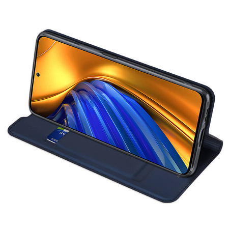 Dux Ducis Skin Pro Holster Cover Flip Cover für Xiaomi Poco F4 5G blau