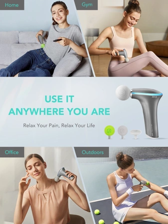 SKG F5-EN massage gun for the whole body - gray
