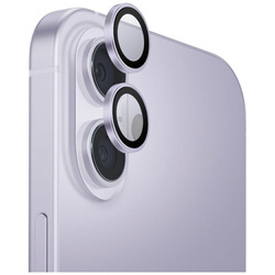 Szkło na obiektyw aparatu UNIQ Optix     Aluminium Camera Lens Protector do iPhone 17 z aplikatorem lawendowy