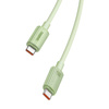 Kabel szybko ładujący Baseus USB-C do USB-C Habitat Series 100W, 2m (zielony)