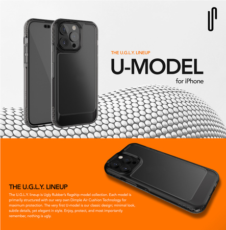 Ugly Rubber nakładka UMODEL do iPhone 14 Pro 6,1&quot; clear