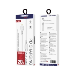 JELLICO kabel KDS-30 USB-C - Lightning PD 20W 1M Biały
