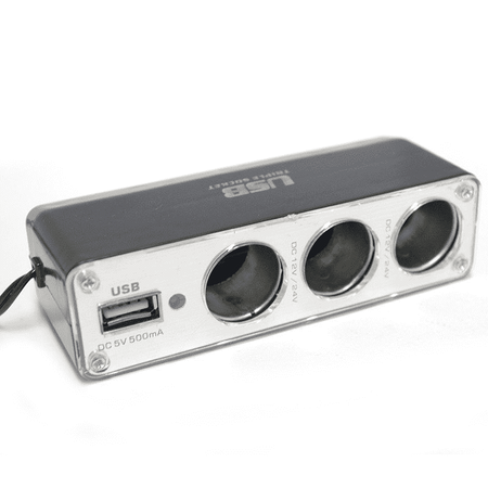 Rozdzielacz gniazda Ładowarka samochodowa FOREVER 3w1 USB CSS-03