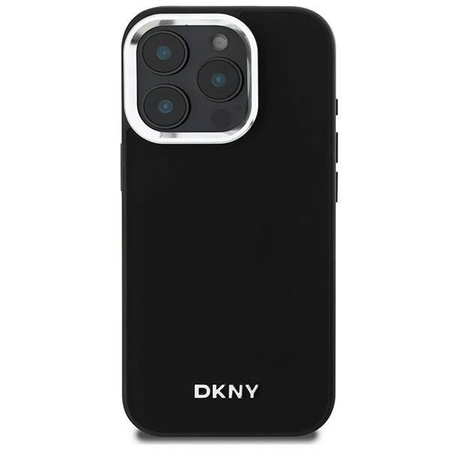 DKNY DKHMP16LPSCMCLK iPhone 16 Pro 6.3" czarny/black hardcase Plain Silver Logo MagSafe