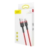 Baseus Cafule Cable - Kabel do ładowania i transmisji danych USB do USB-C 3 A, 1 m (czerwony)