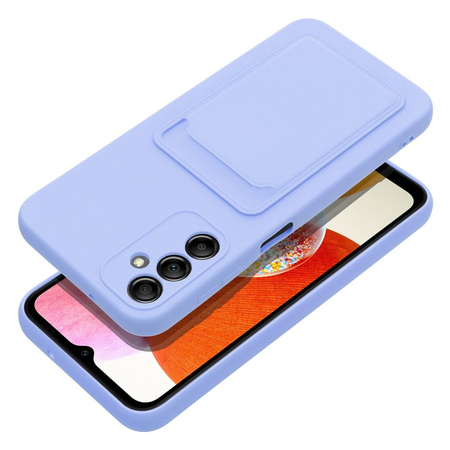Futerał CARD CASE do SAMSUNG A14 5G / A14 4G fioletowy