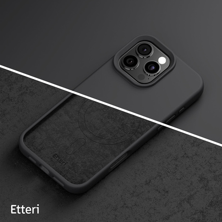 Nakładka Etteri Silicone Mag do iPhone 16 Pro Max 6,9" czarna