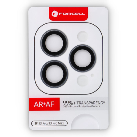 Szkło hartowane Forcell Premium do aparatu - do iPhone 13 Pro / 13 Pro Max Srebrny