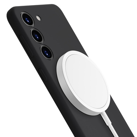 Samsung Galaxy S22 Ultra 5G - 3mk Hardy Android Silicone MagCase Black