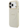 Guess Peony Hot Stamp MagSafe Case für iPhone 17 Pro - Beige