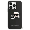 Oryginalne Etui KARL LAGERFELD Silicone Karl & Choupette MagSafe KLHMP15XSKCHPPLK do Iphone 15 Pro Max Czarny
