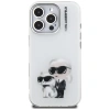 Karl Lagerfeld IML Aquarelle Karl &amp; Choupette &amp; Logo iPhone 16 Pro Case - White