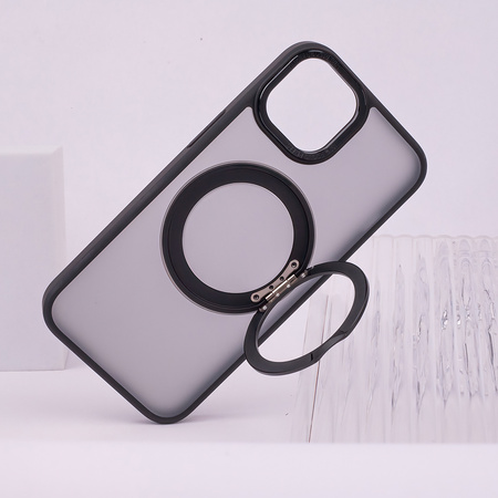 Nakładka Mag Ring Rotating do iPhone 15 6,1" czarna