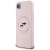 Karl Lagerfeld Silicone Karl&amp;Choupette Heads MagSafe iPhone 16e Case - Pink