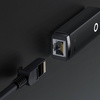 Baseus Lite Series adapter USB Typ A - RJ45 gniazdo LAN 100Mbps czarny (WKQX000001)