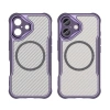 Leading Series MagSafe Silicone Case for iPhone 16 Plus - Purple