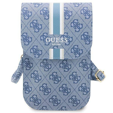 Guess torebka GUWBP4RPSW niebieska Wallet 4G Stripes