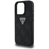 Case IPHONE 16 PRO MAX Guess Hot Stamp 4G Pattern Triangle Metal Logo black