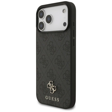 Guess 4G Small Classic Logo MagSafe Hülle für iPhone 17 Pro Max – Schwarz