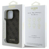 Original Handyhülle IPHONE 16 PRO Guess Hardcase 4G Charms Collection (GUHCP16LGF4GBR) braun