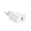 Dudao A20EU USB-A 18W Wandladegerät – Weiß + USB-A – USB-C-Kabel