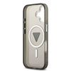 Guess Nakładka Magsafe IML Gradient Case With Print Triangle Logo & Silver Metal Camera Buttons Do iPhone 17 Czarna