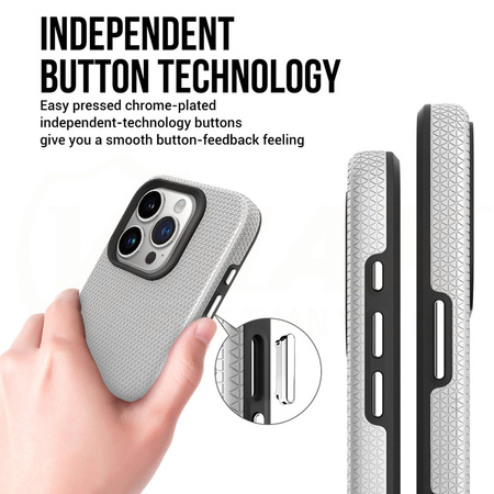 Vmax nakładka Triangle Case do Samsung Galaxy A15 4G / 5G srebrna