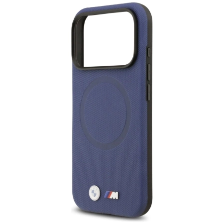 BMW M FW Metal Logo MagSafe Case for iPhone 17 Pro Max - Navy Blue