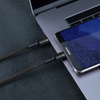Baseus Cafule Cable wytrzymały nylonowy kabel przewód USB-C PD / USB-C PD PD2.0 60W 20V 3A QC3.0 2M czarno-szary (CATKLF-HG1)