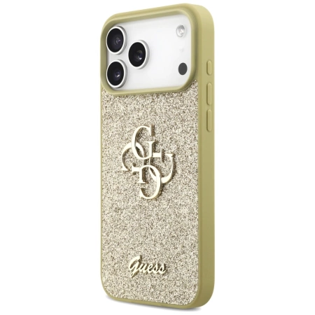 Guess Fixed Glitter Big 4G case for iPhone 17 Pro Max - gold