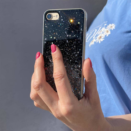 Wozinsky Star Glitter błyszczące etui pokrowiec z brokatem Samsung Galaxy A42 5G różowy