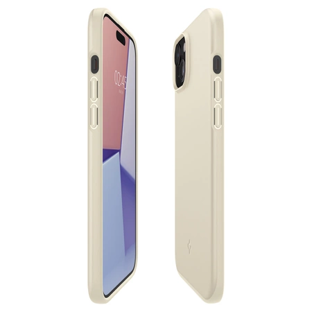 Spigen Thin Fit Hülle für iPhone 15 Plus – Beige
