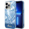 Guess Porcelain Collection - Etui iPhone 14 Pro (niebieski)